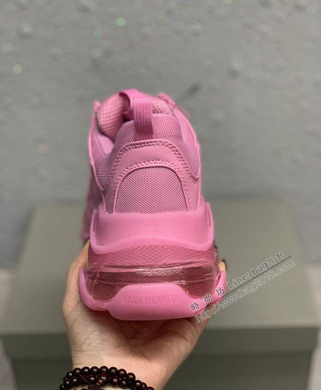 Balenciaga經典款男女鞋 巴黎世家頂級版本Triple S厚底氣墊大底LOGO老爹鞋 Balenciaga情侶款老爹鞋  hdbl1272